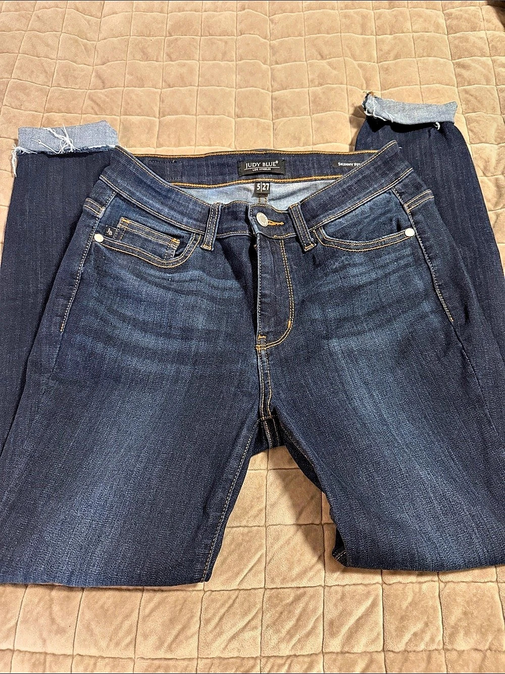 Judy Blue Skinny Fit Denim Skinny Jeans Waist 27